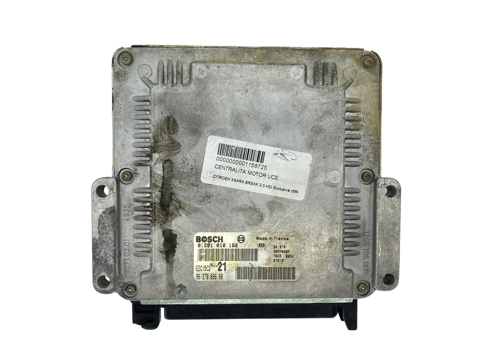 Ohjausyksikkö 0281010162 9637089680 28FM0000 PSA Bosch 63908 main product photo