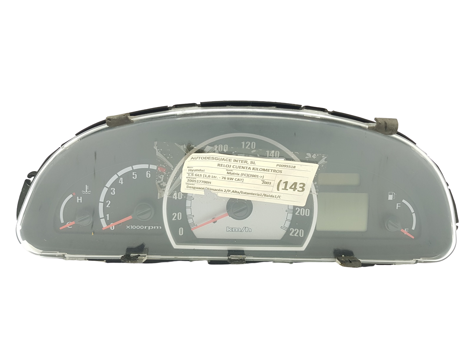 Nopeusmittari Hyundai Matrix 94003-17340 2005-17700H 26914 main product photo
