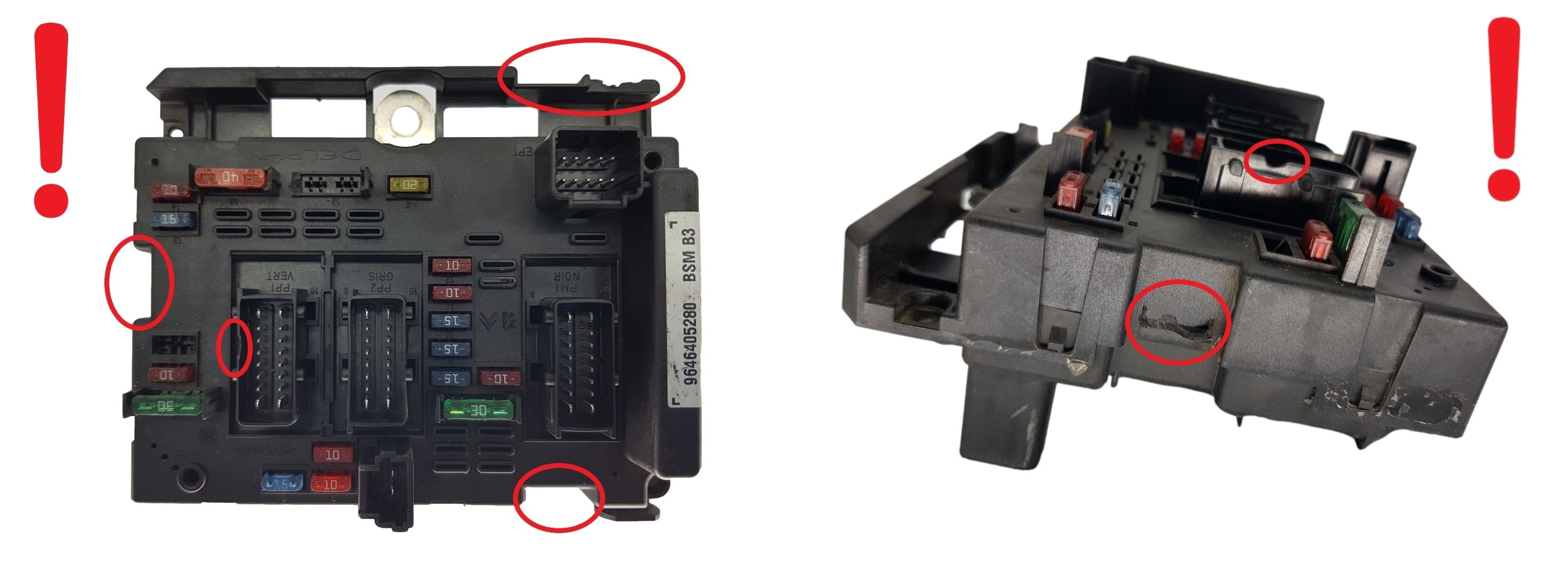 Ohjausyksikkö BSM B3 9646405280 PSA Delphi 1737 main product photo