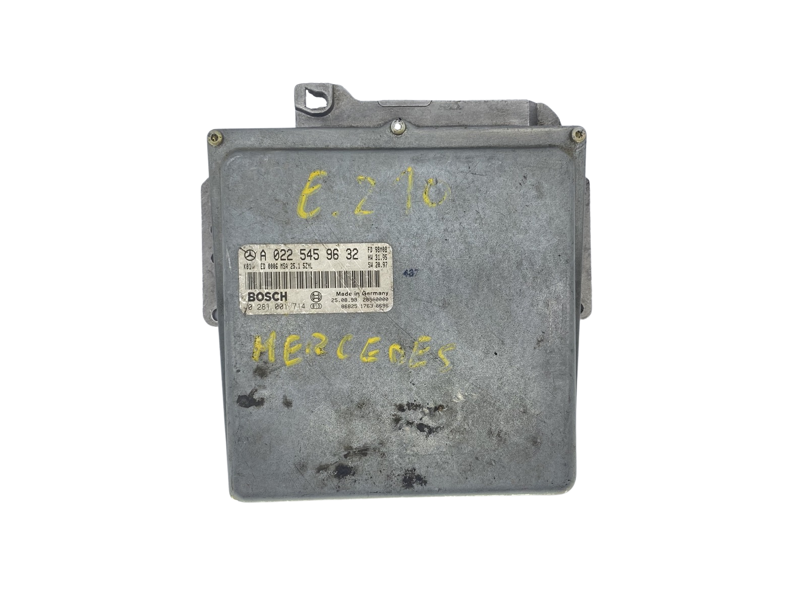 Ohjausyksikkö A0225459632 0281001714 Mercedes Bosch 54823 main product photo