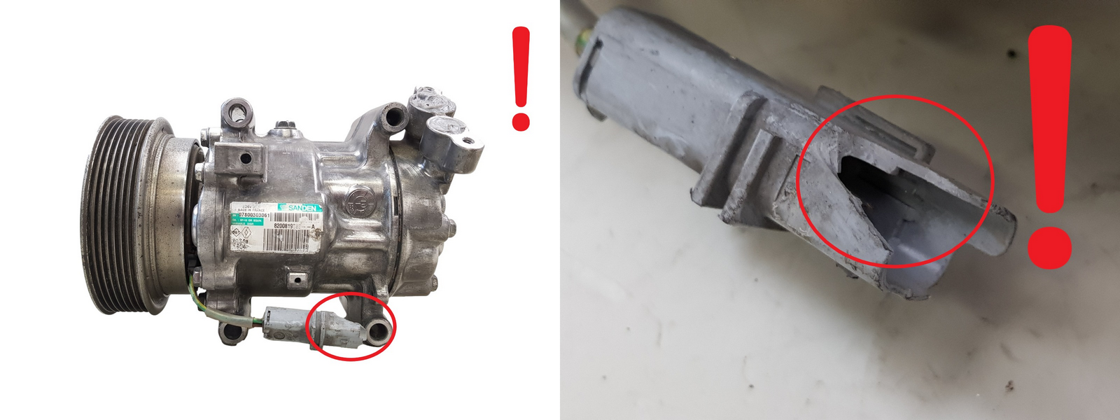 Ilmastoinnin Kompressori 8200819568--A SD6V12 1904 Sanden Renault 1000 main product photo