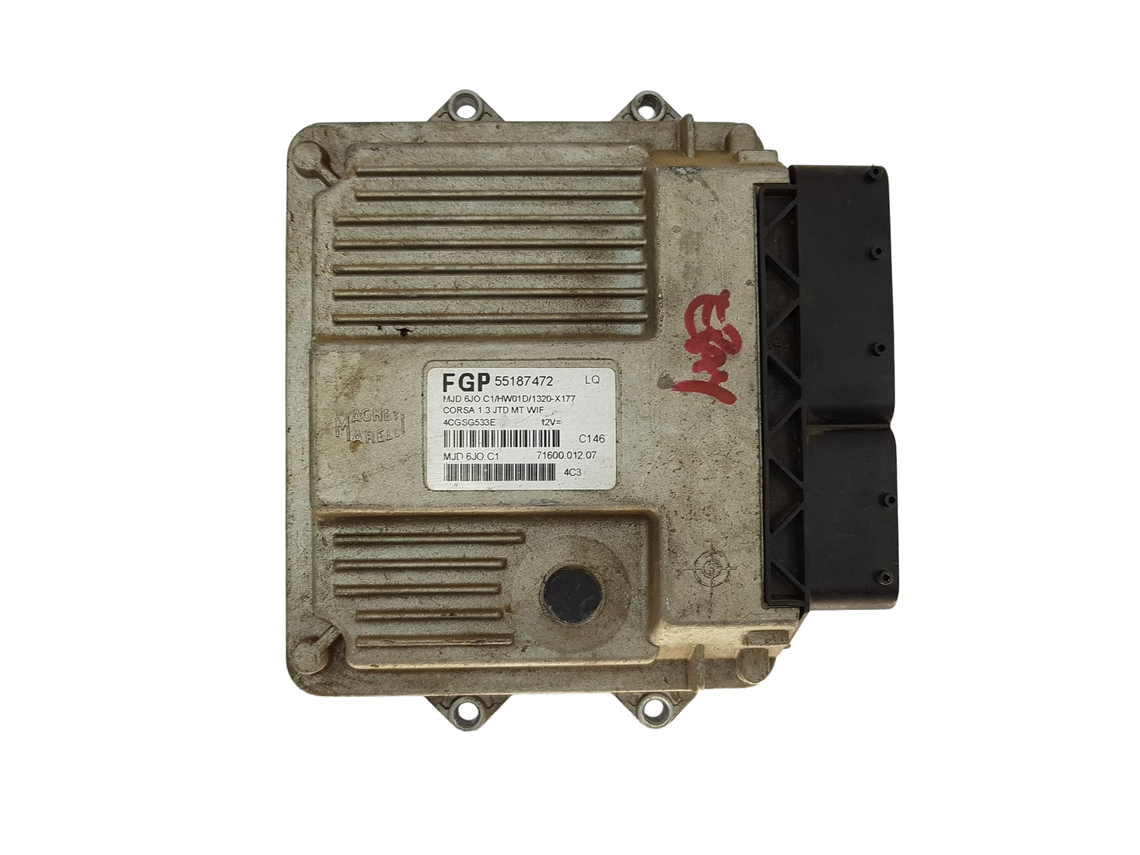 Ohjausyksikkö FGP 55187472 LQ MJD 6JO.C1 71600.012.07 Opel Magneti Marelli main product photo