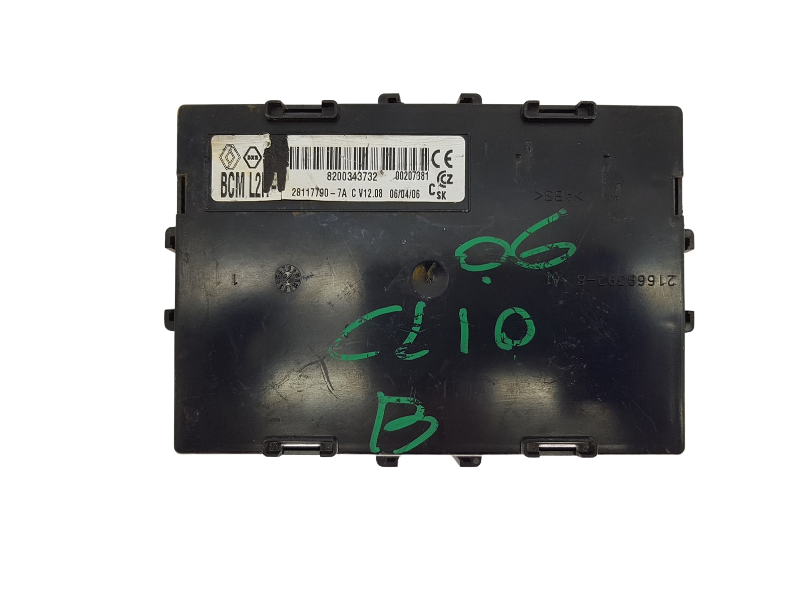 Ohjausyksikkö BCM L2R 8200343732 28117790-7A Renault Johnson Controls 18506 main product photo