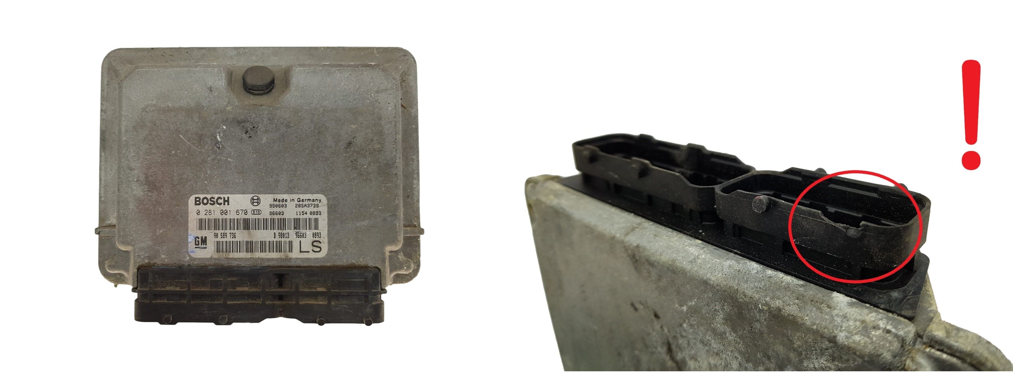 Ohjausyksikkö 90589736 0281001670 Opel Bosch 13798 main product photo