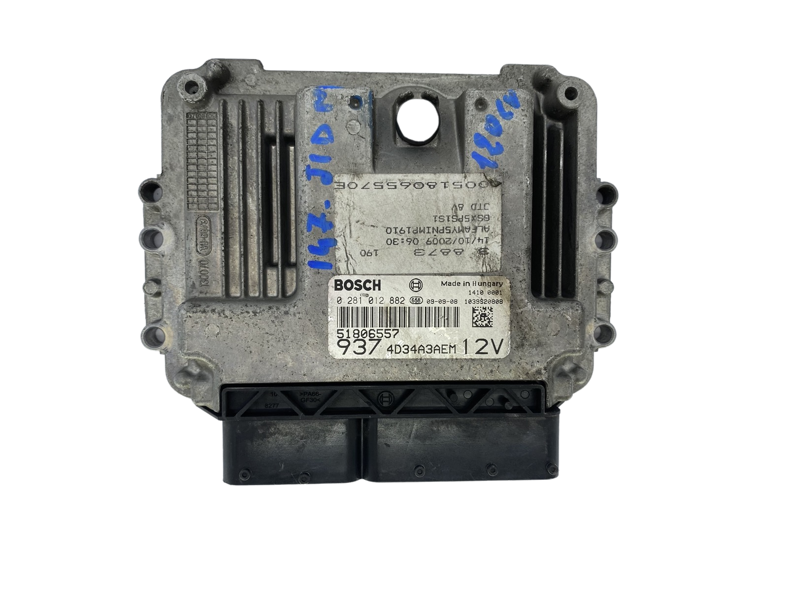 Ohjausyksikkö 51806557 0281012882 4D34A3AEM Alfa Romeo Bosch 53091 main product photo