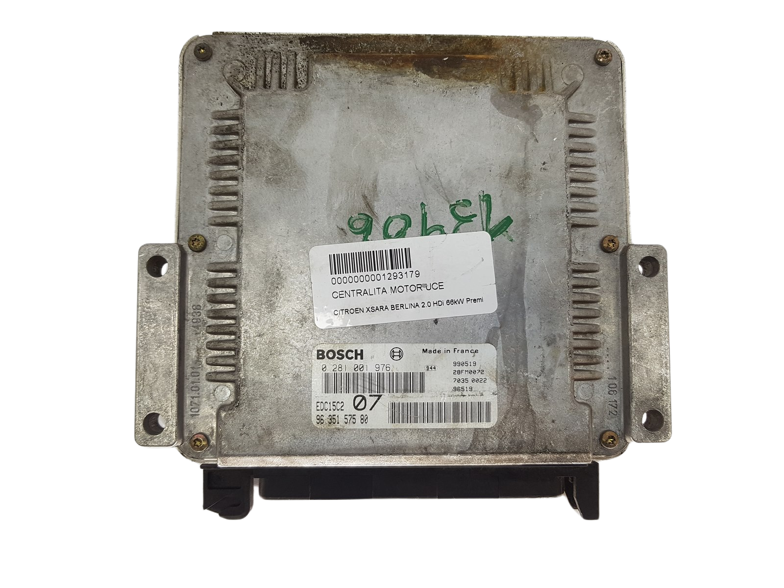 Ohjausyksikkö 0281001976 9635157580 28FM0072 PSA Bosch 3174 main product photo