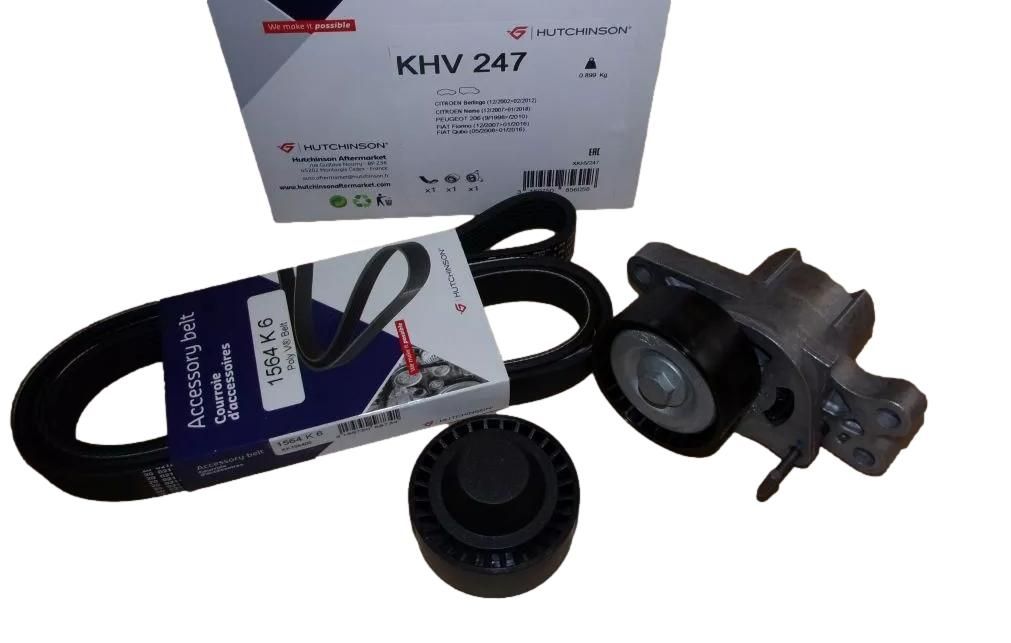Käyttöhihnan Kiristin Tee Citroen Peugeot KHV247 1611282080 Hutchinson main product photo