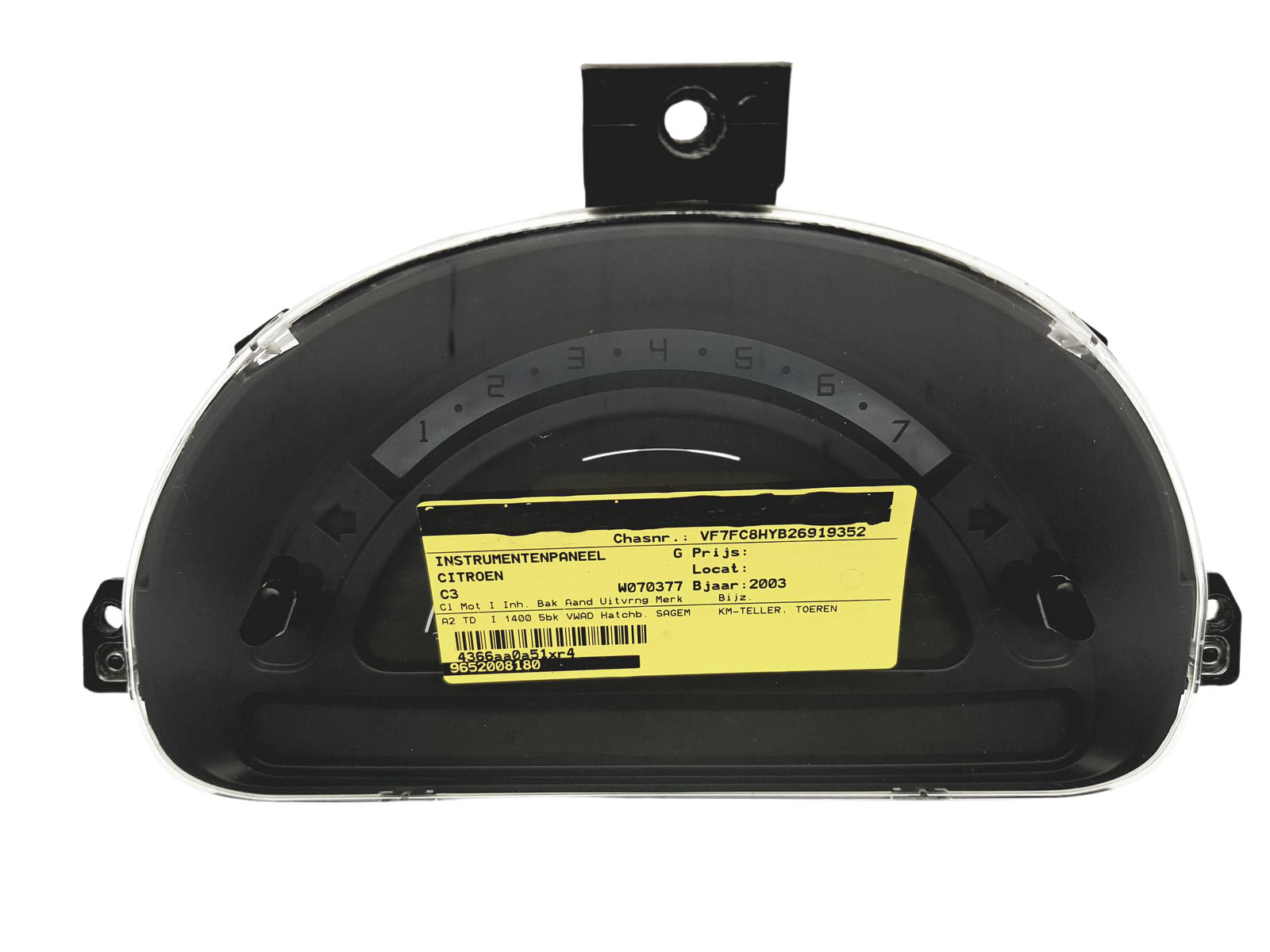 Kierroslukumittari Citroen C2 C3 9652008180 G 00 49597 main product photo