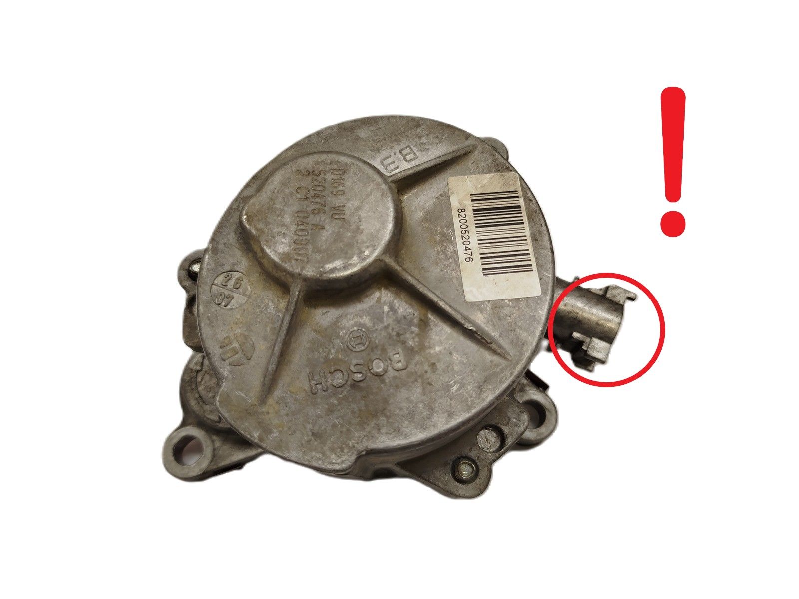 Alipainepumppu 8200520476 2.0 DCI Renault Bosch 5169 main product photo
