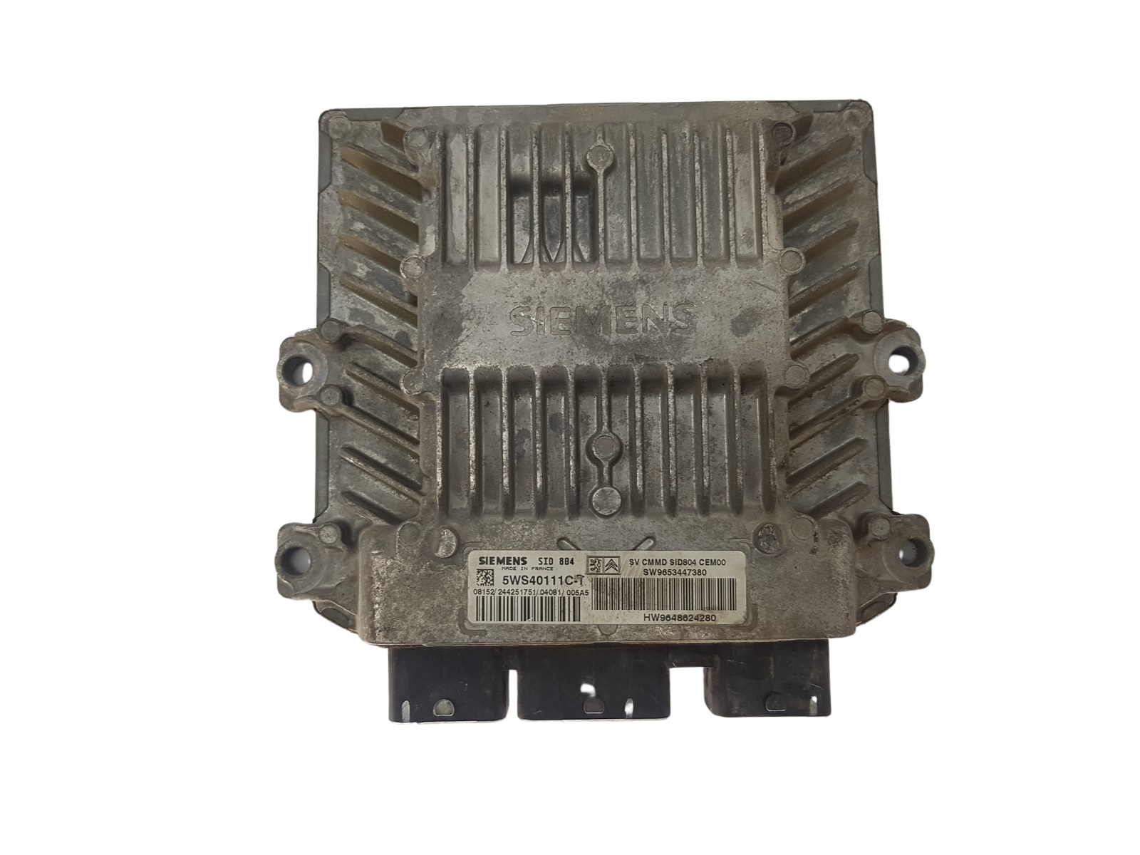 Ohjausyksikkö 9653447380 9648624280 5WS40111C-T SID804 PSA Siemens 3267 main product photo
