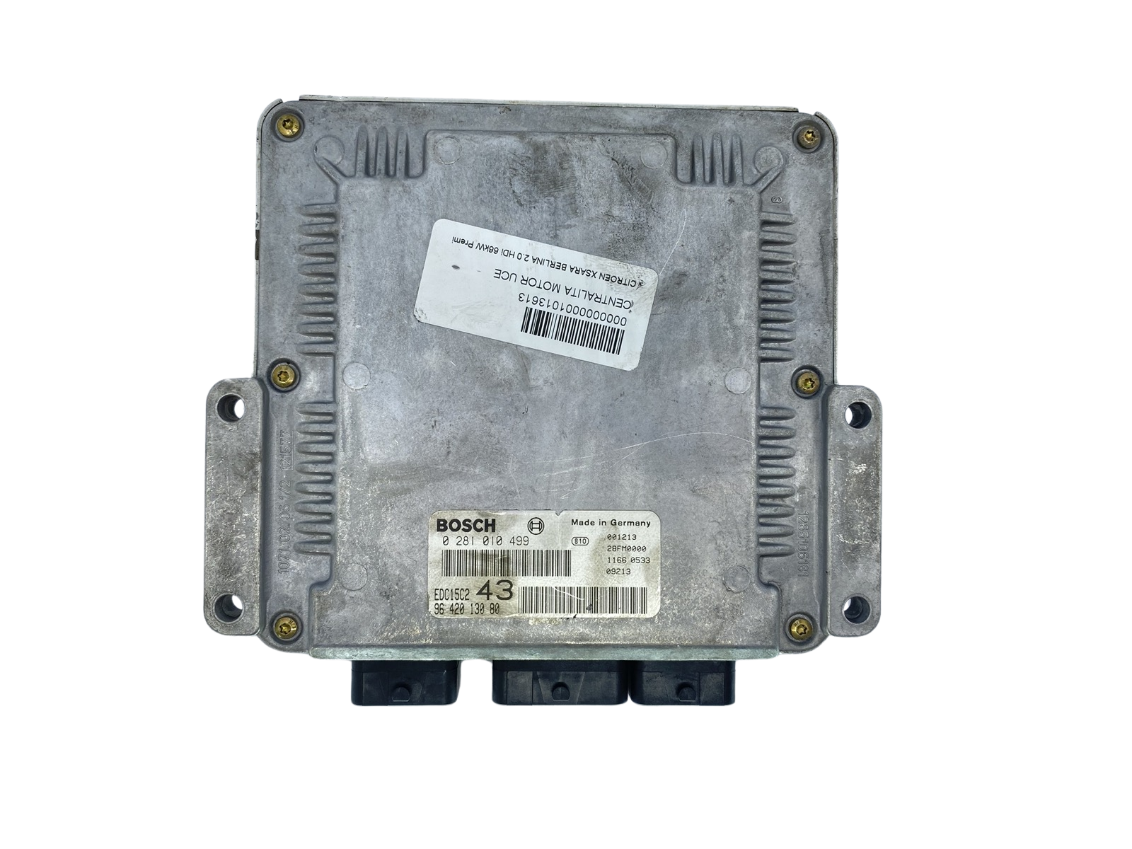 Ohjausyksikkö 0281010499 9642013080 28FM0000 PSA Bosch 63224 main product photo