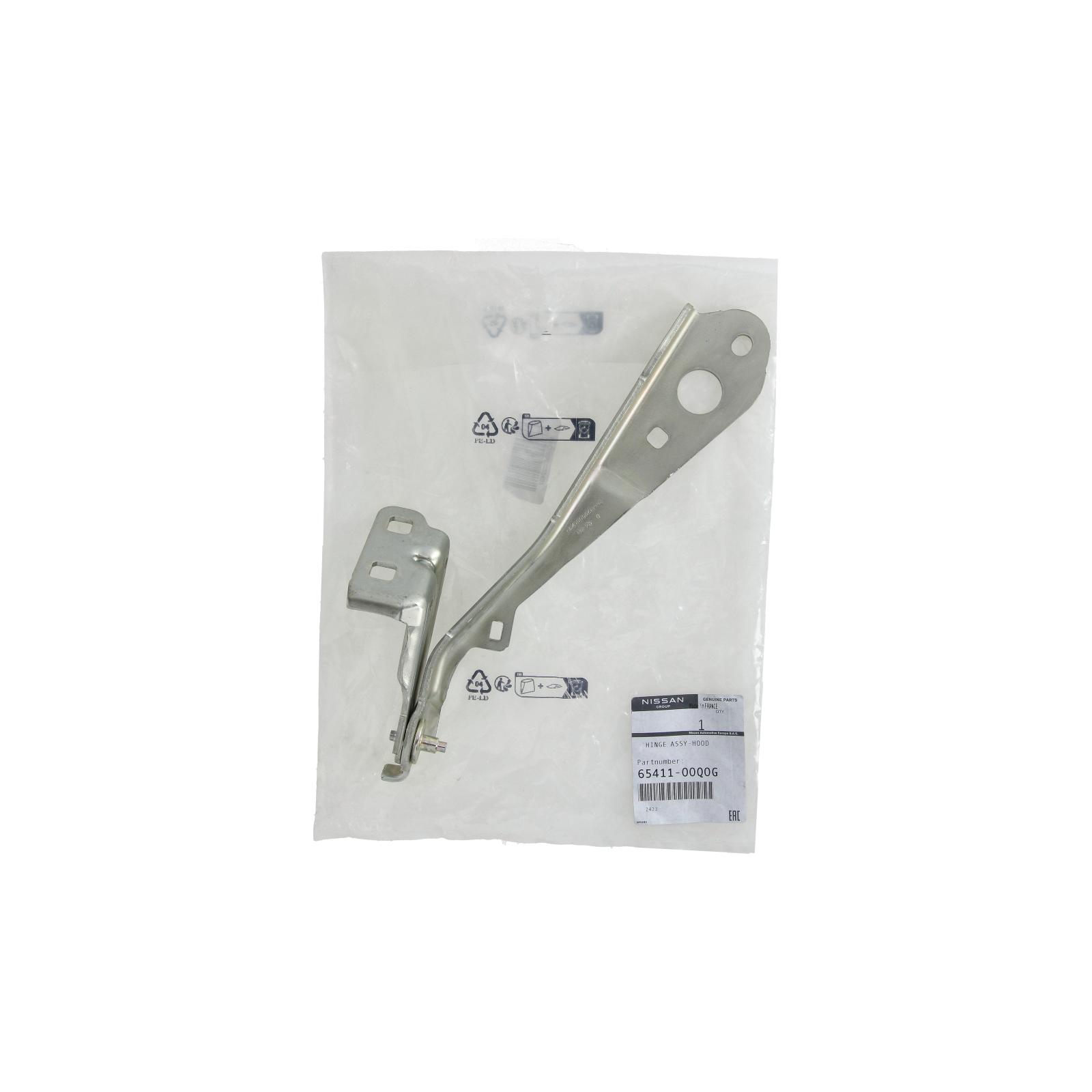Konepellin Sarana Oikea Alkuperäinen Master 3 Movano NV400 6541100Q0G main product photo