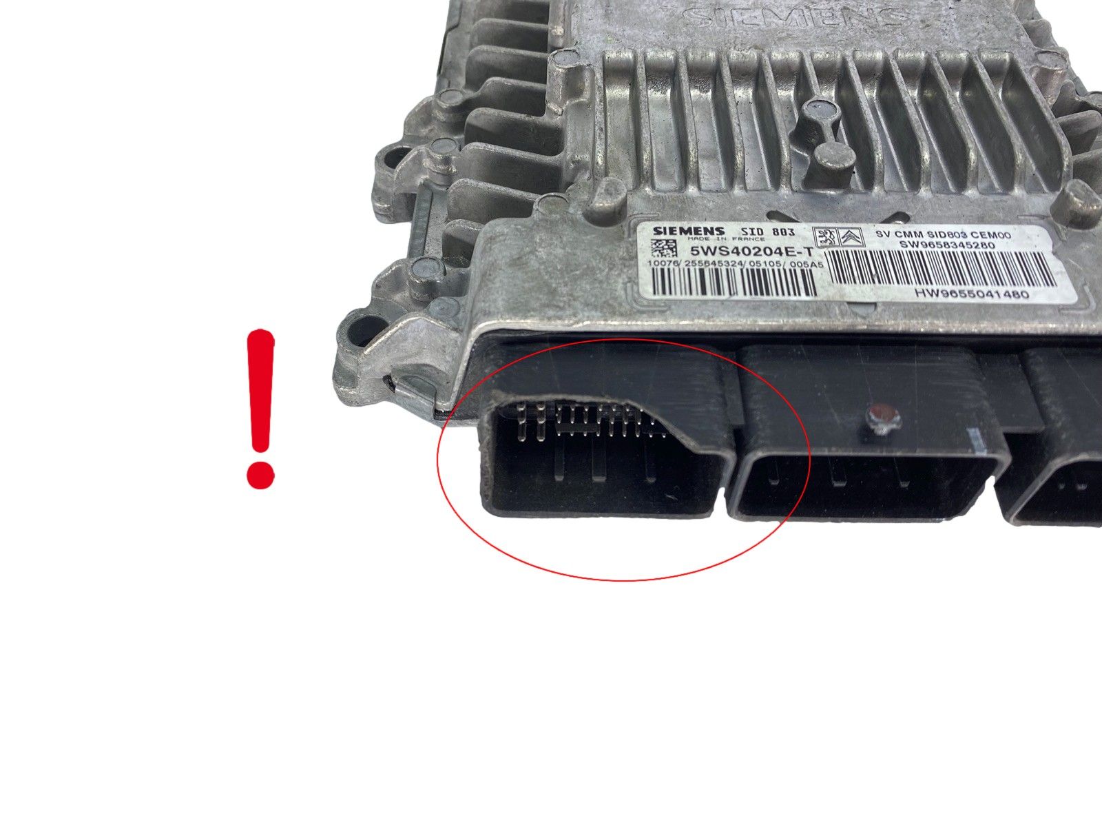Ohjausyksikkö 5WS40204E-T 9658345280 9655041480 PSA Siemens 63963 main product photo