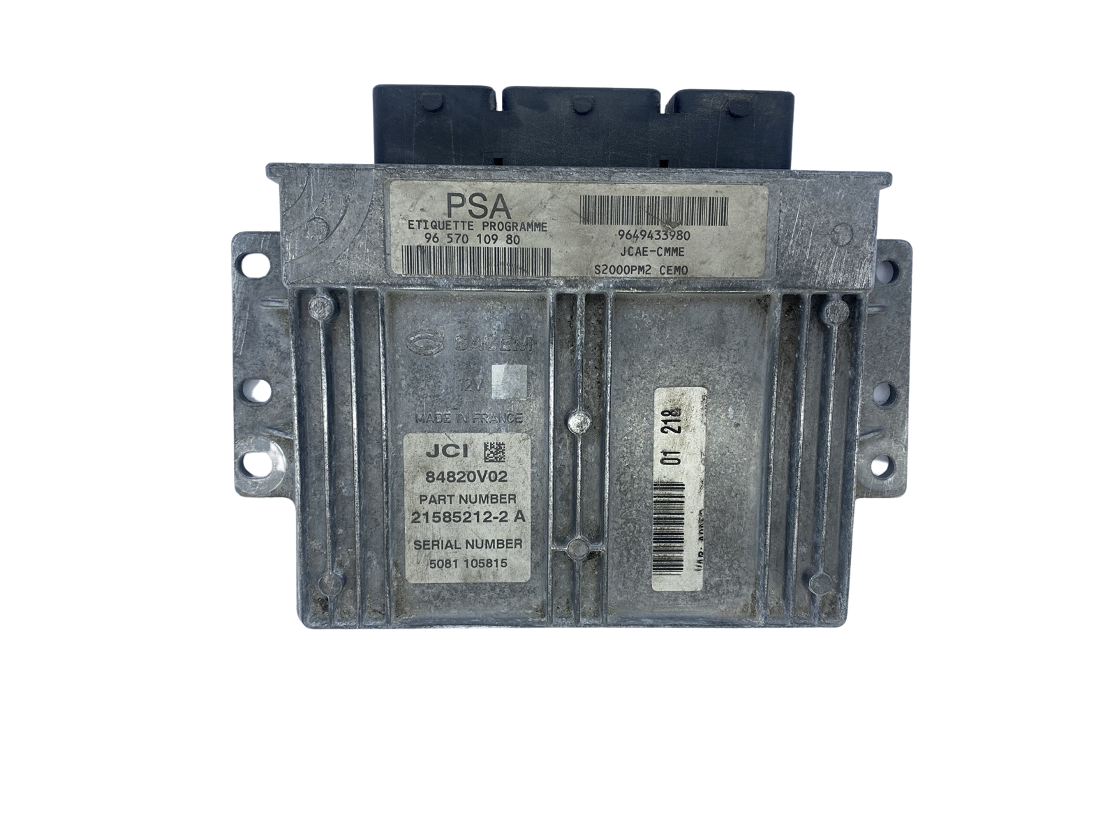 Ohjausyksikkö 9657010980 9649433980 21585212-2A PSA Sagem main product photo
