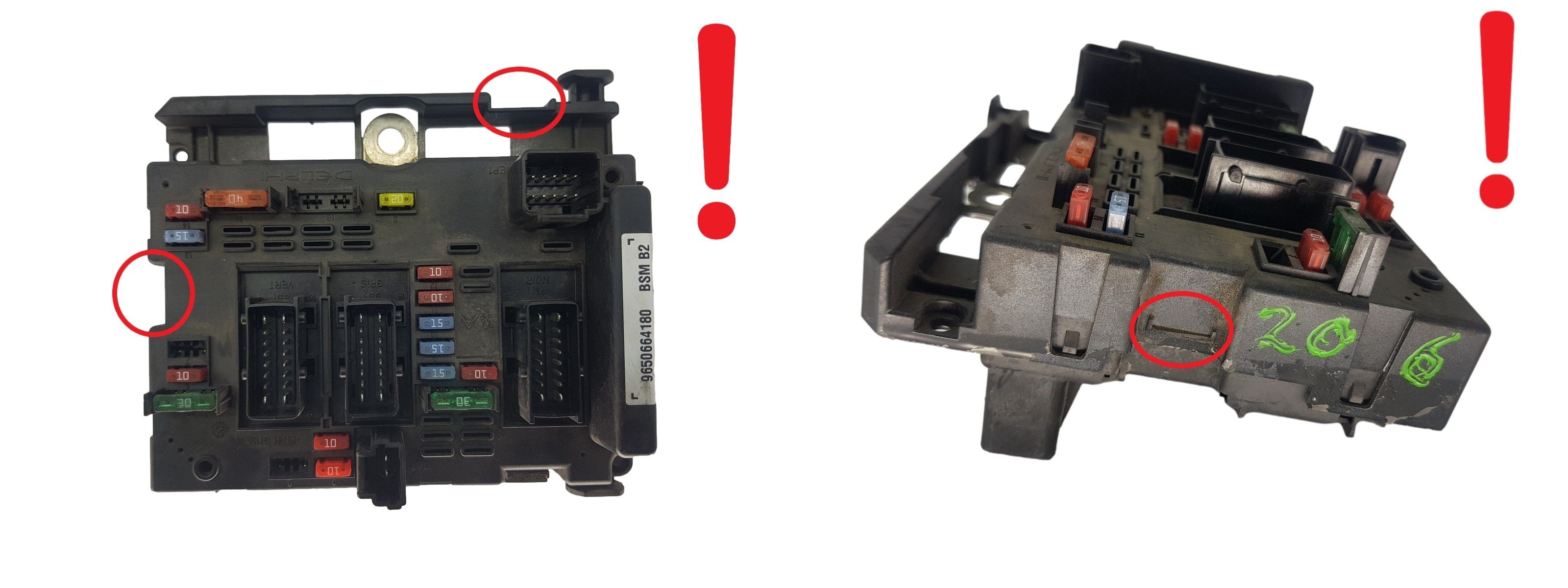 Ohjausyksikkö BSM B2 9650664180 PSA Delphi 1921 main product photo