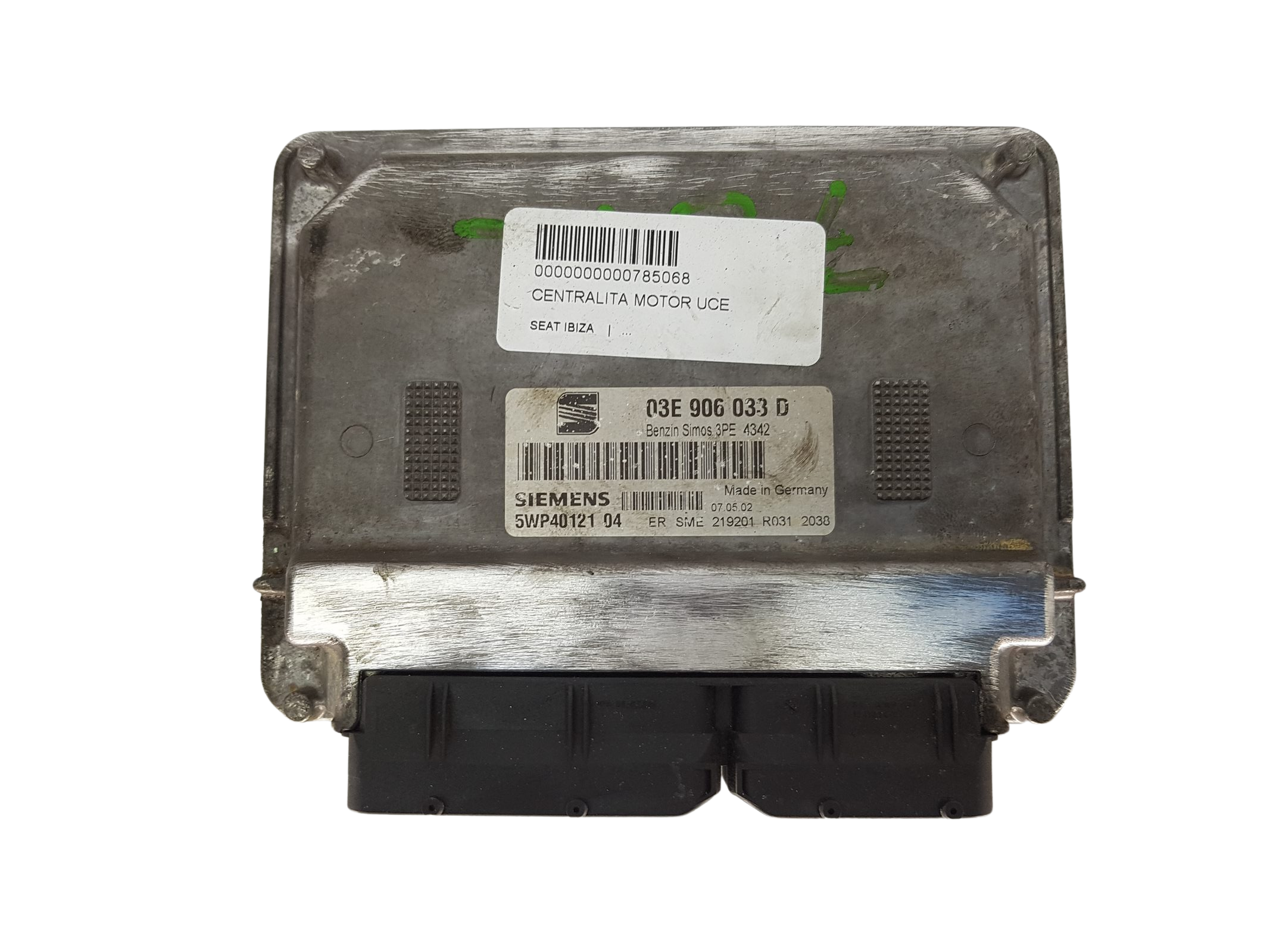 Ohjausyksikkö 03E906033D 5WP40121 04 Seat Siemens 3089 main product photo