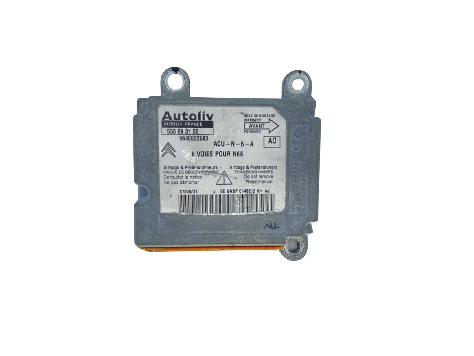 Ohjausyksikön moduuli 550893100 9640822580 PSA Autoliv 58379 main product photo