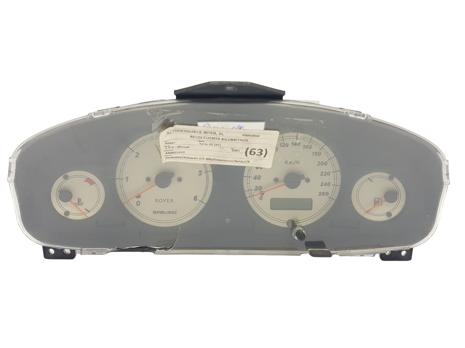 Kierroslukumittari Rover 45 AR0055014 YAC002930XXX UK-NSI main product photo