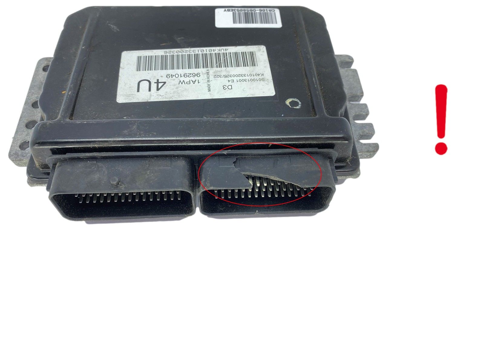 Ohjausyksikkö S010013001 E4 96291049 Daewoo Kemsco 58053 main product photo