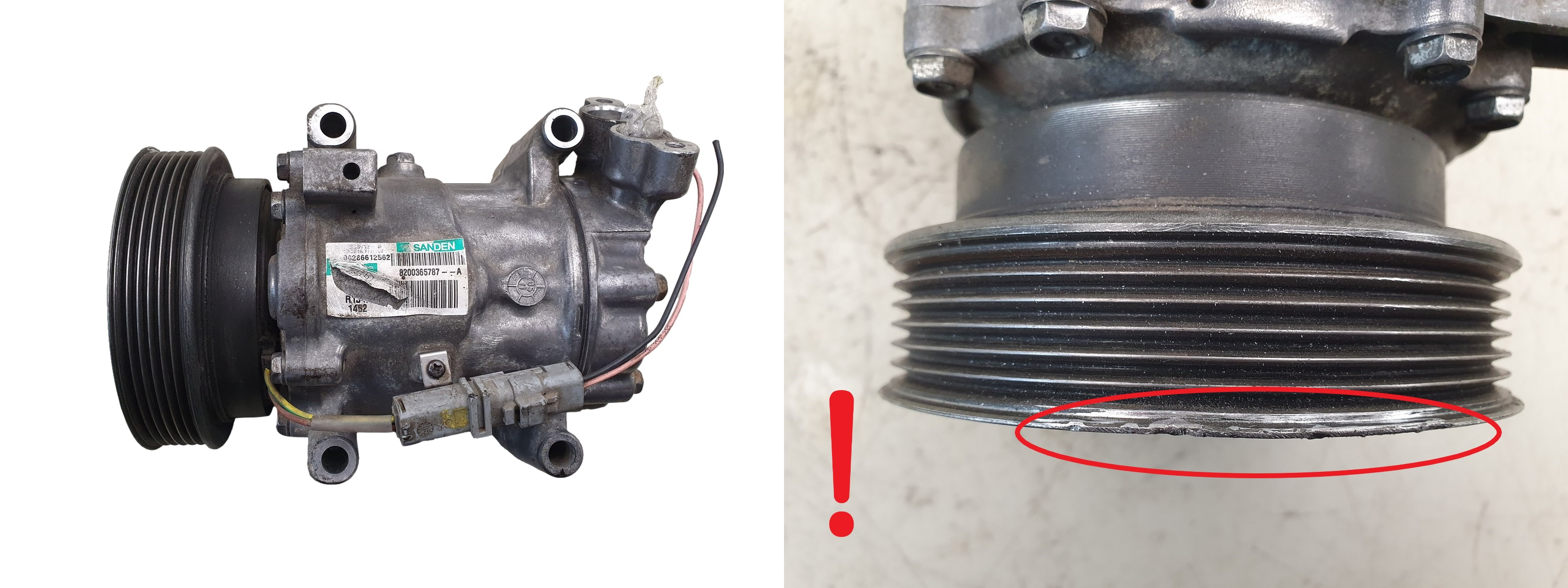 Ilmastoinnin Kompressori 8200365787 SD6V12 1452 Sanden Renault Nissan S34 main product photo