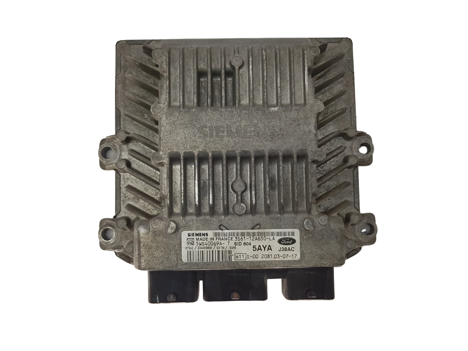 Ohjausyksikkö 3S61-12A650-LA 5WS40069A-T 5AYA SID 804 Ford Siemens 3484 main product photo