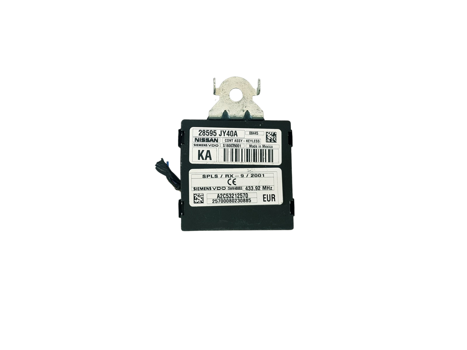 Ohjausyksikön moduuli 28595JY40A S180039001 Nissan Siemens main product photo
