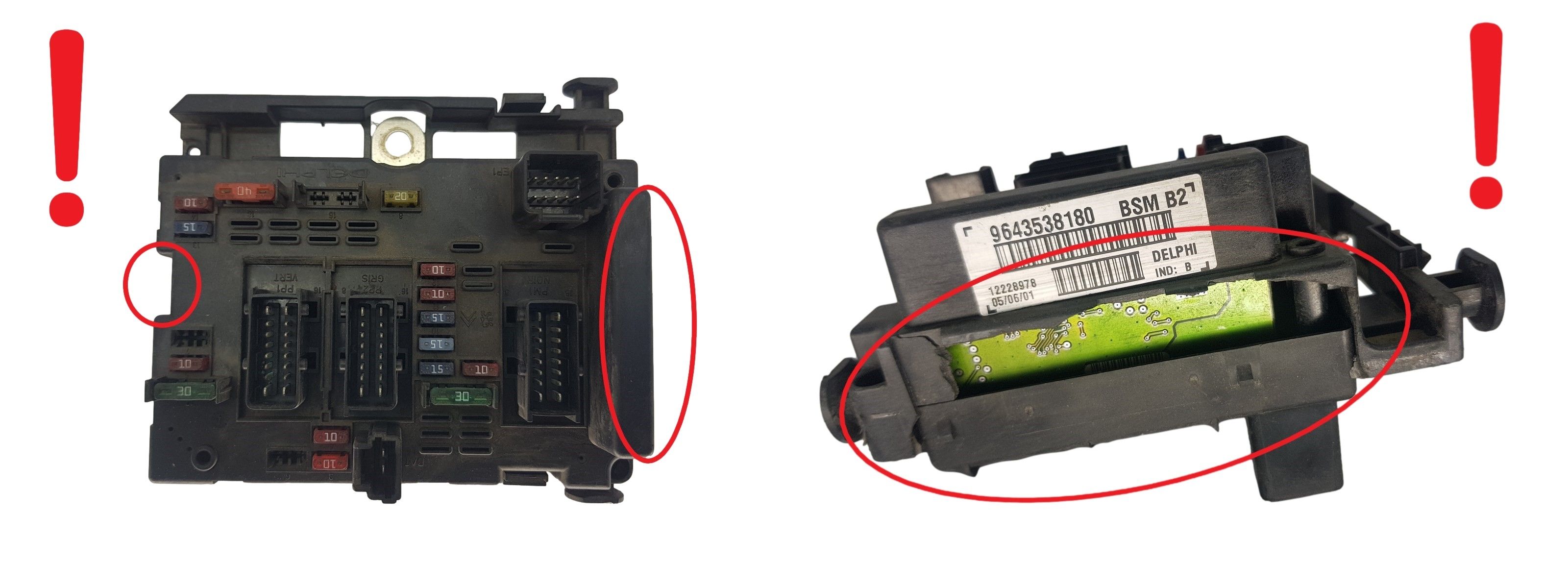 Ohjausyksikkö BSM B2 9643538180 PSA Delphi 1784 main product photo