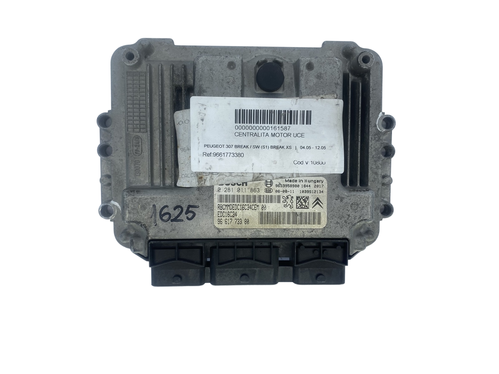 Ohjausyksikkö 0281011863 9661773380 9653958980 PSA Bosch 51601 main product photo