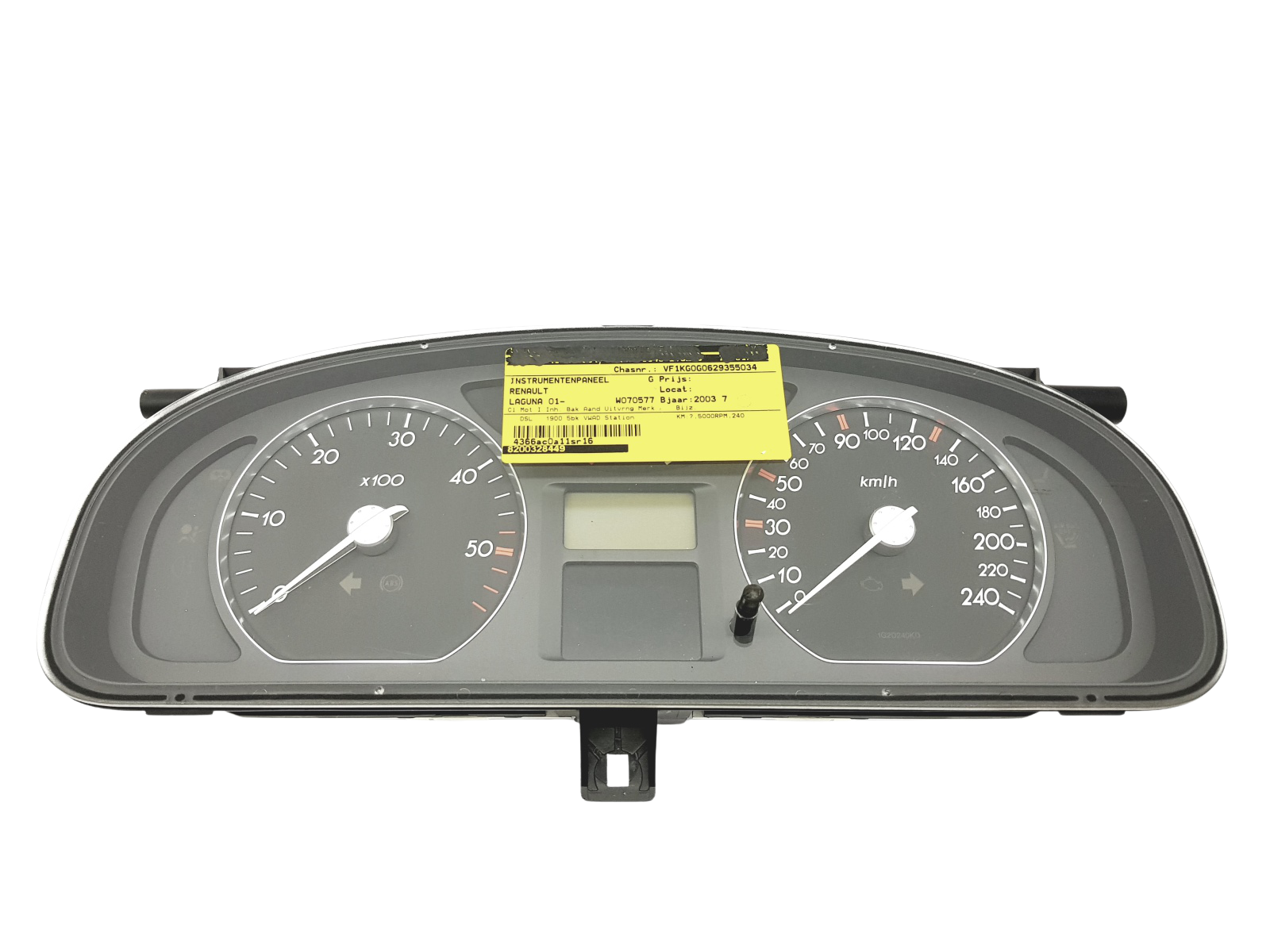 Kierroslukumittari Renault Laguna 2 8200328449 44767 main product photo