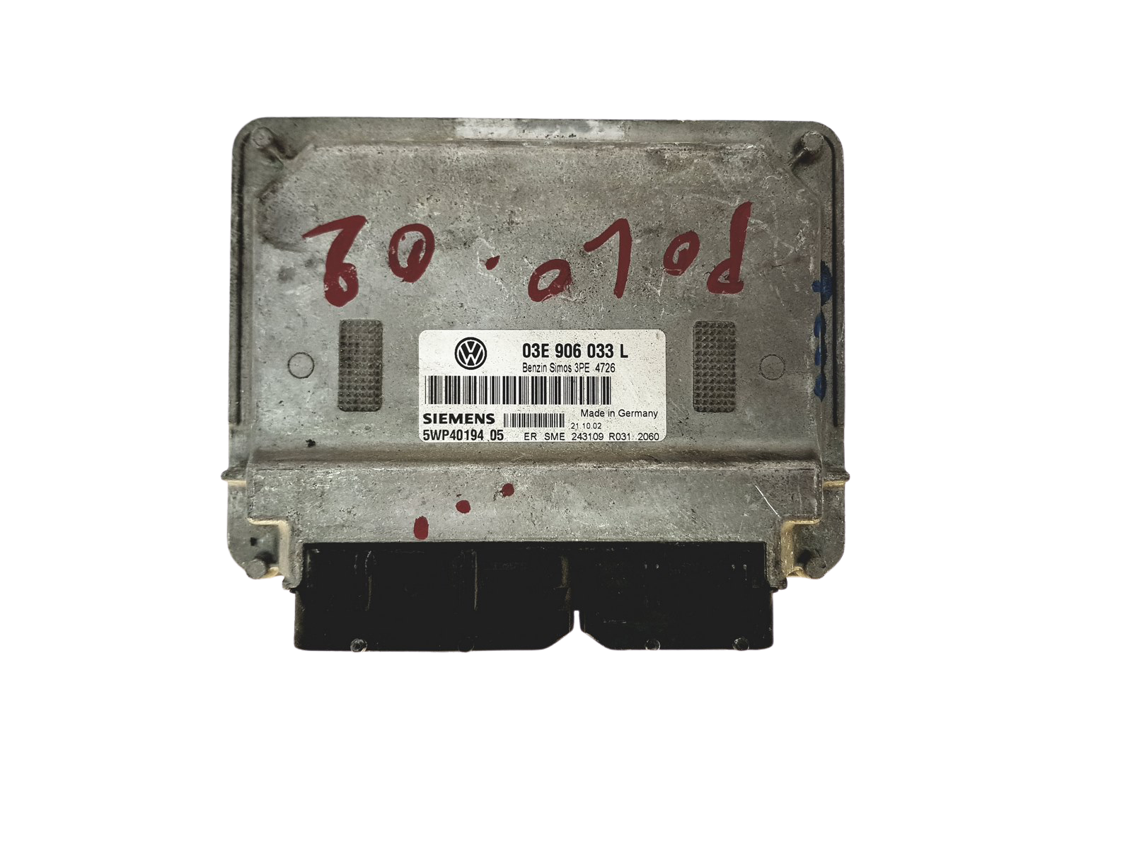 Ohjausyksikkö 03E906033L 5WP40194 05 VW Siemens 27173 main product photo