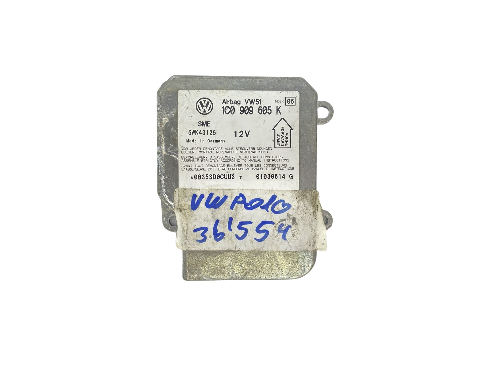 Ohjausyksikön moduuli 1C0909605K 5WK43125 VW Siemens 58358 main product photo