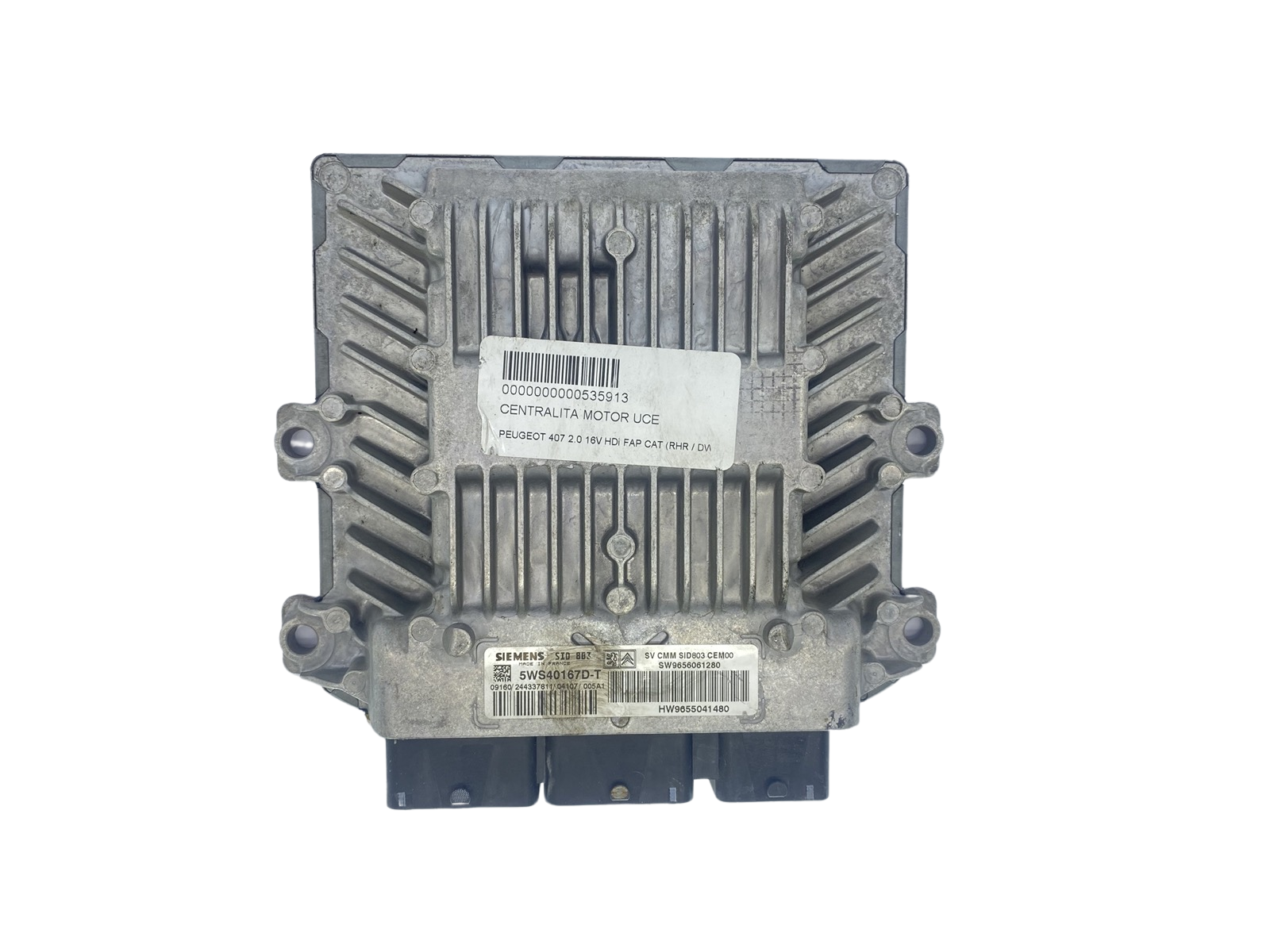 Ohjausyksikkö 5WS40167D-T SID803 9656061280 9655041480 PSA Siemens 62611 main product photo