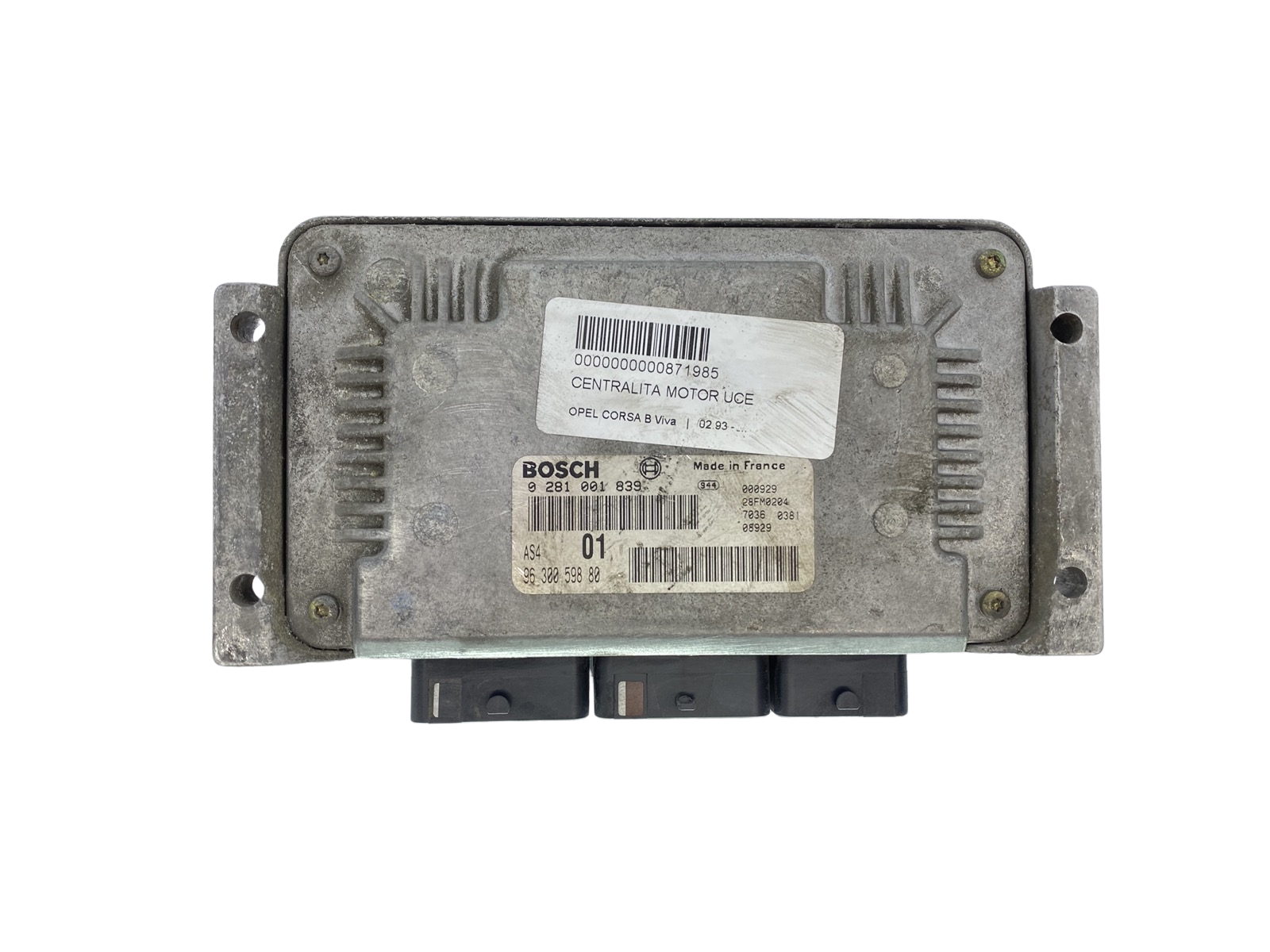 Ohjausyksikkö 0281001839 9630059880 28FM0204 PSA Bosch 63920 main product photo