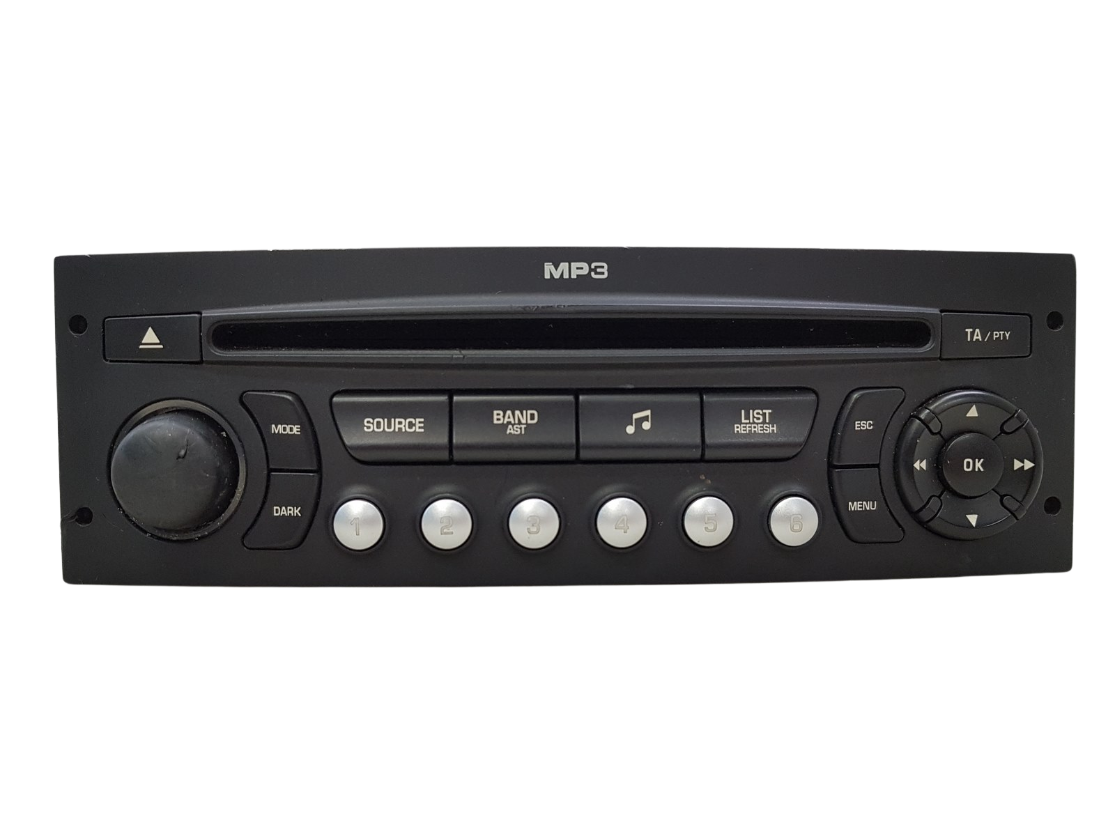 Radio Cd Mp3 Soitin Peugeot 207 96643699XT PSARCD431-63 Continental main product photo