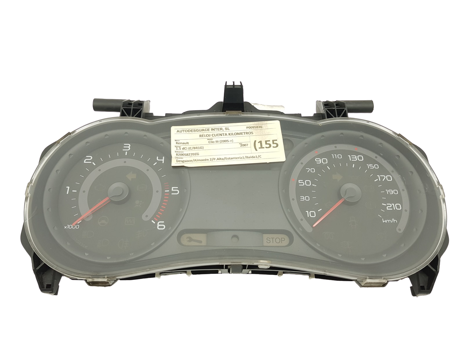 Kierroslukumittari Renault Clio 3 8200582702 G 27023 main product photo