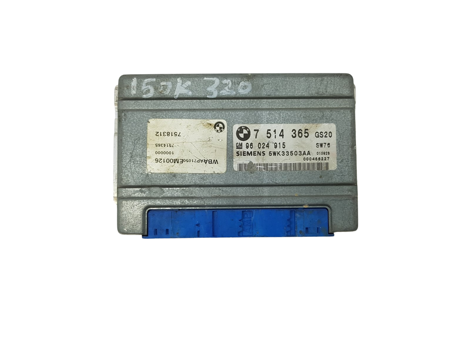 Ohjausyksikkö BMW 7514365 96024915 5WK33503AA Siemens main product photo