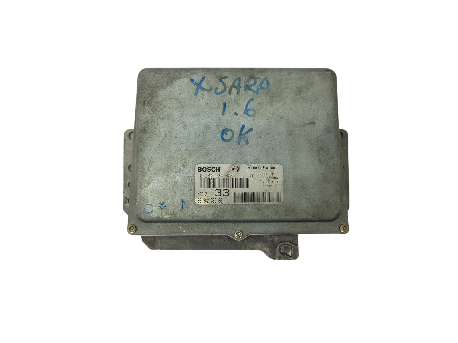 Ohjausyksikkö 0261204628 9630278580 26FM0395 PSA Bosch 17697 main product photo