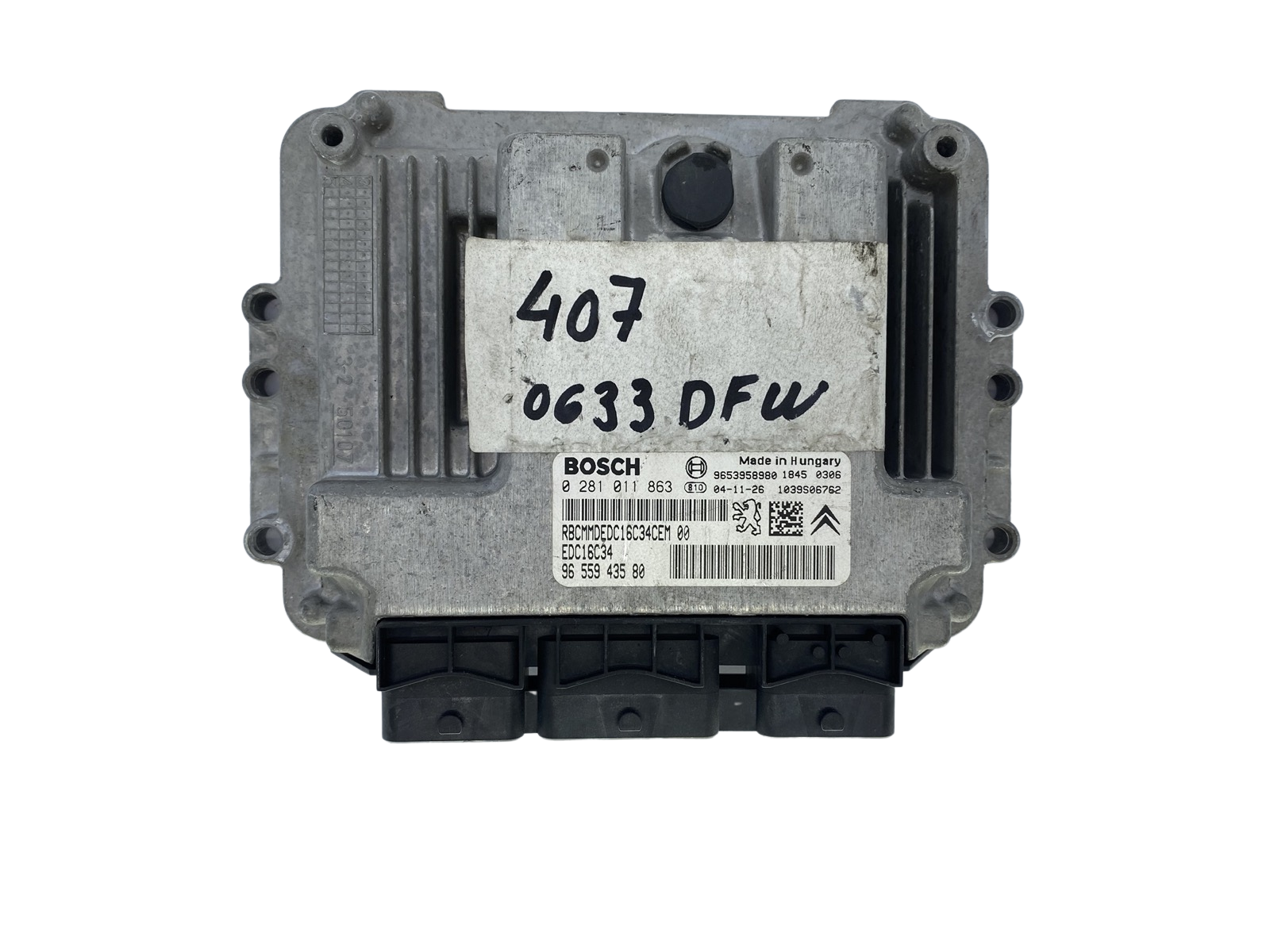 Ohjausyksikkö 0281011863 9653958980 9655943580 PSA Bosch 52336 main product photo