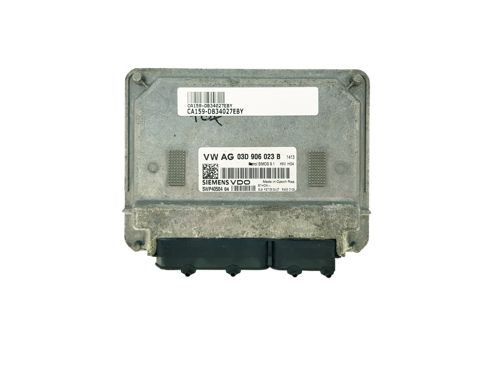 Ohjausyksikkö 03D906023B 5WP40504 04 VW Seat Siemens 34027 main product photo