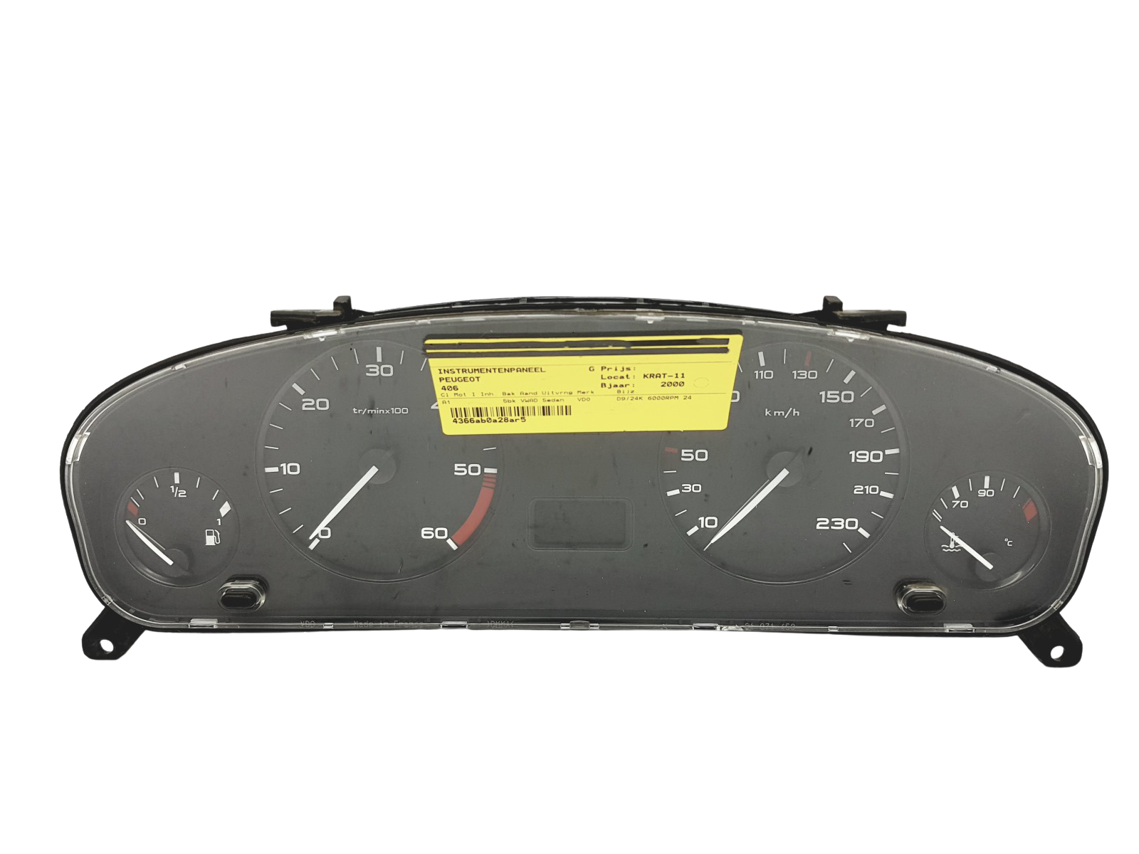 Kierroslukumittari Peugeot 406 9630372780 110008882002 45089 main product photo