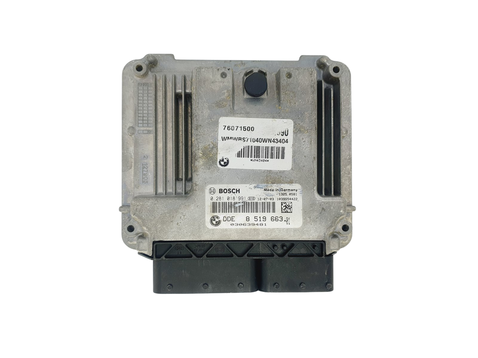 Ohjausyksikkö Mini 8519663 0281018991 Bosch 43707 main product photo