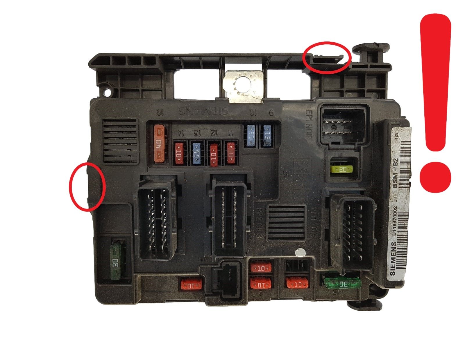 Ohjausyksikkö BSM-B2 9650618580 U118470002J PSA Siemens 1248 main product photo