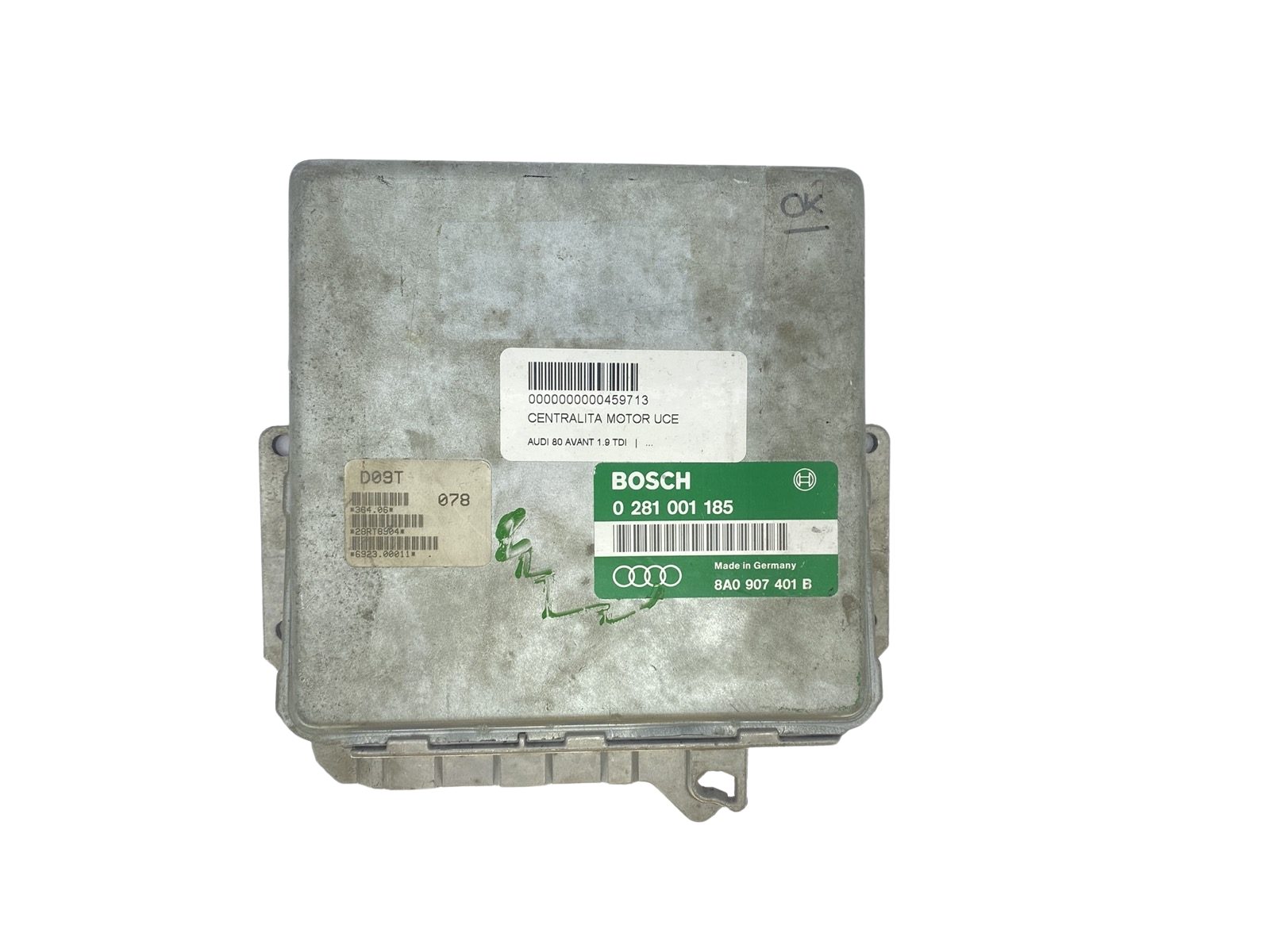 Ohjausyksikkö 8A0907401B 0281001185 Audi Bosch 60526 main product photo