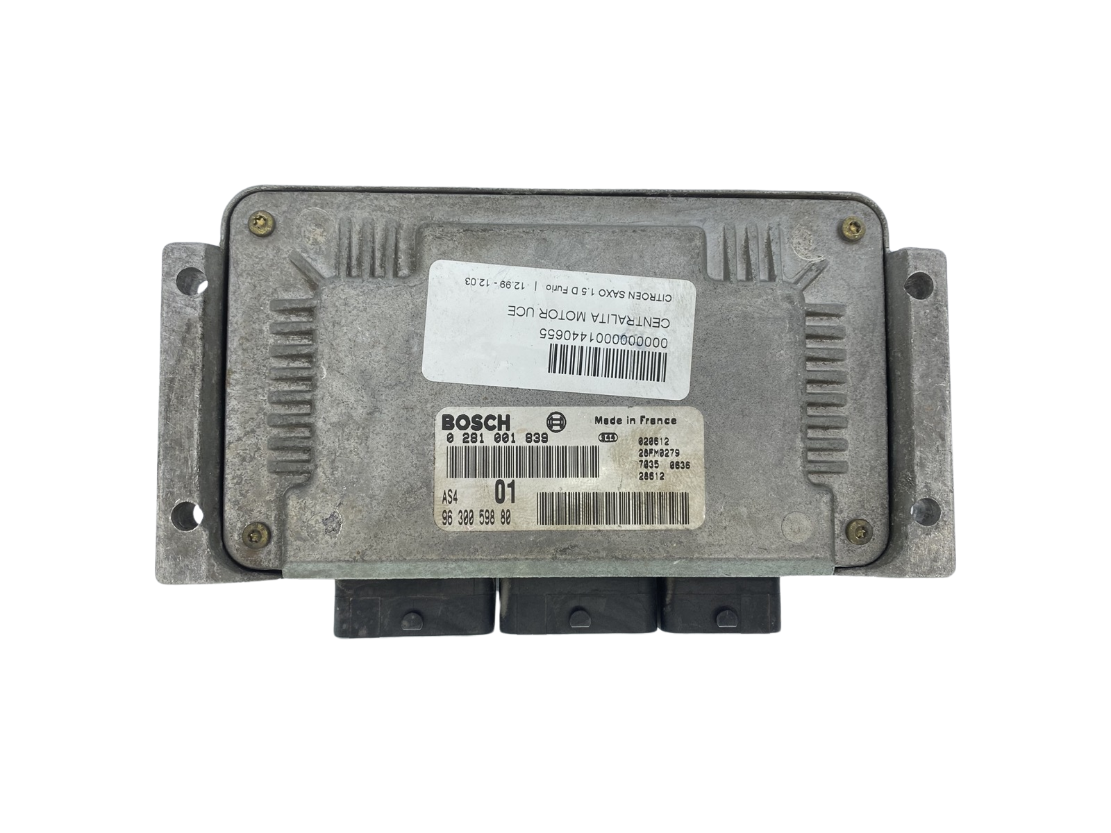 Ohjausyksikkö 0281001839 9630059880 28FM0279 PSA Bosch 63881 main product photo