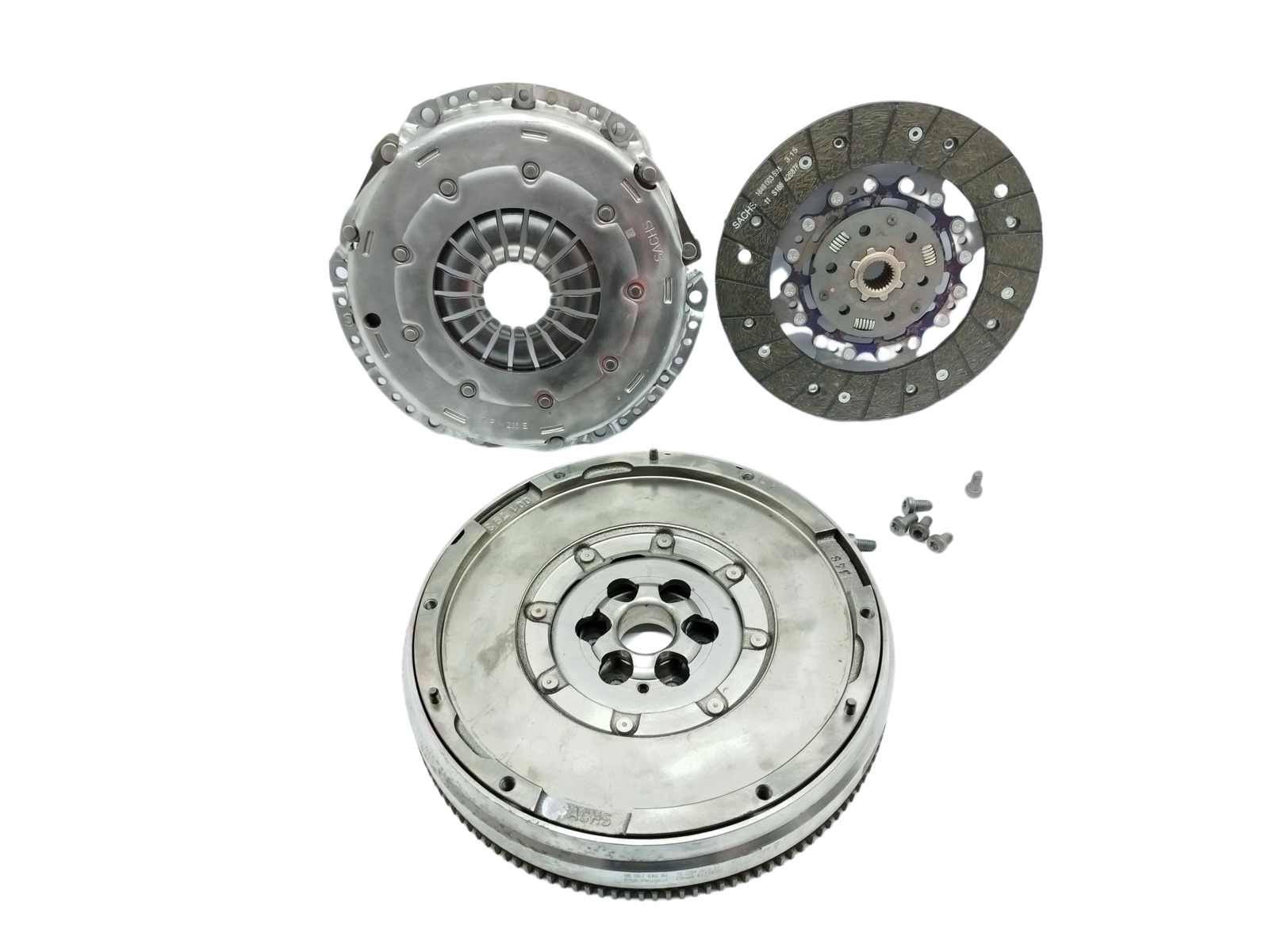 Kaksoismassavauhtipyörä + kytkin Uusi 9806761080 9813754380 Sachs Citroen Peugeot 1.2 main product photo