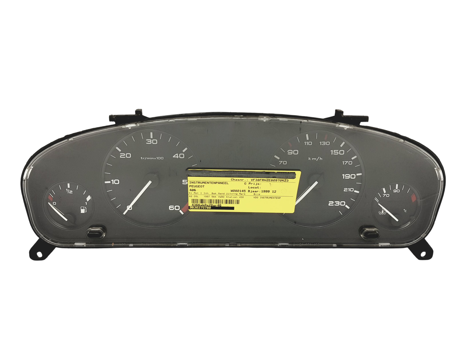 Kierroslukumittari Peugeot 406 9630372780 110008882002 45038 main product photo