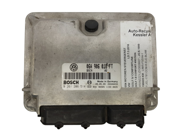 Ohjausyksikkö VW 06A906018FT 0261206514 Bosch 22473 main product photo