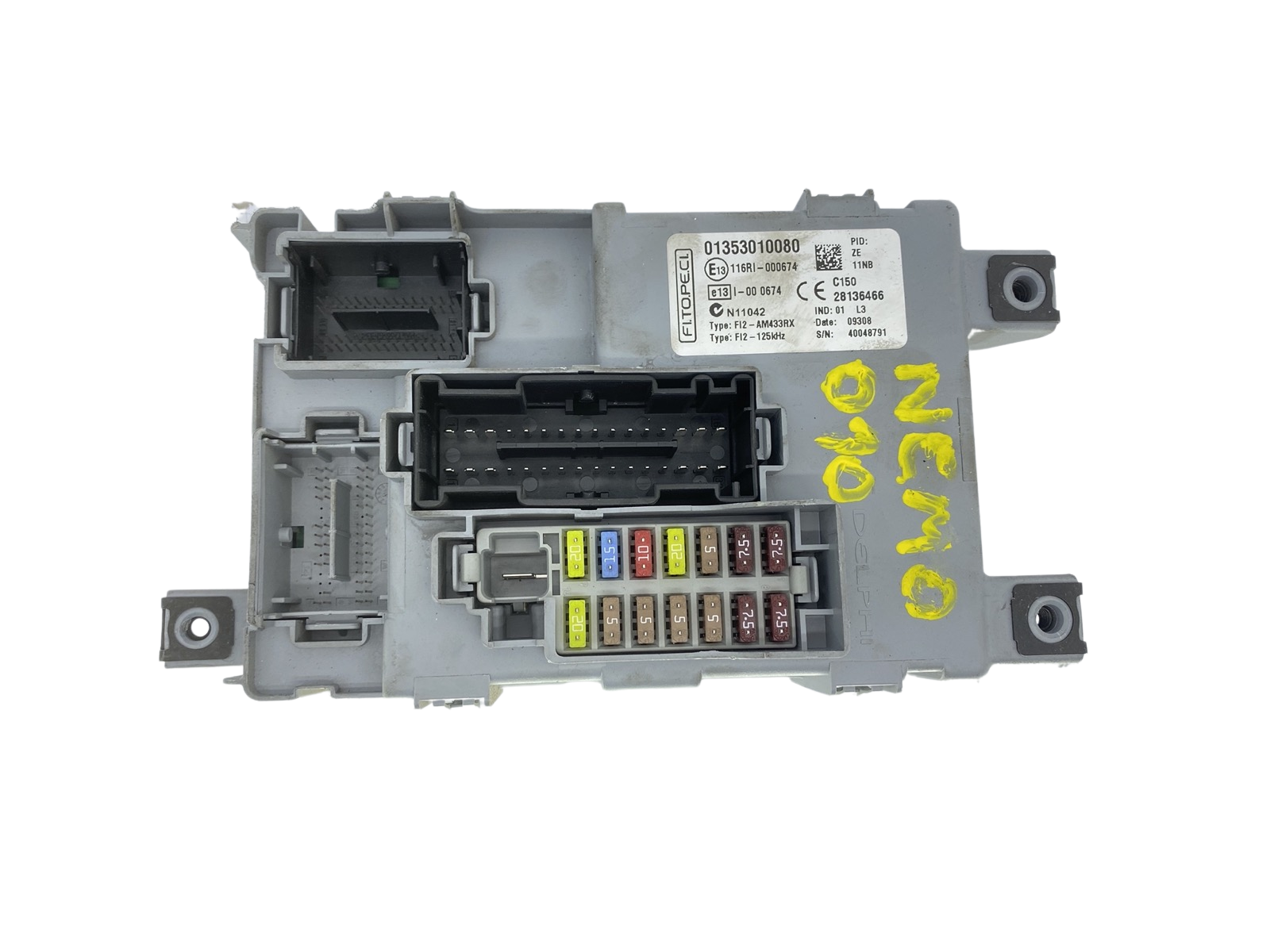 Ohjausyksikkö BSI 01353010080 28136466 Fiat Delphi 59107 main product photo