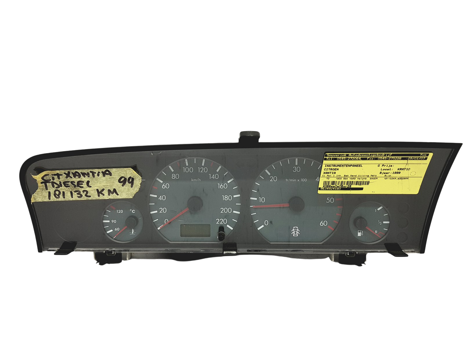 Nopeusmittari Citroen Xantia 2 9634924180 49606 main product photo