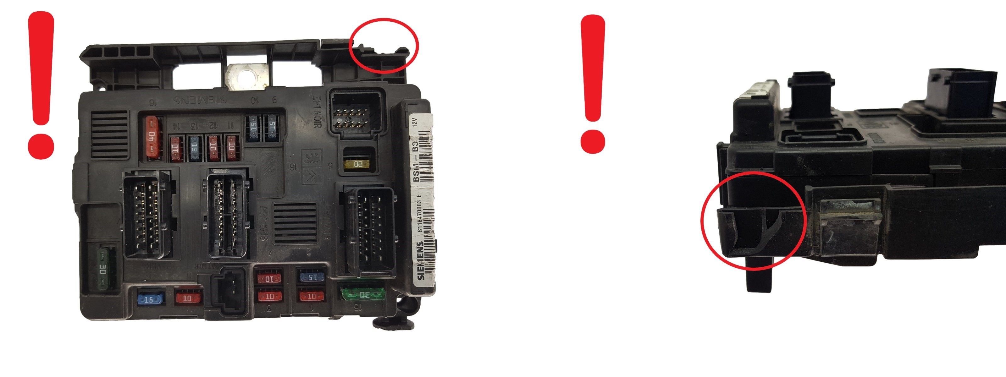 Ohjausyksikkö BSM-B3 9643498880 S118470003E PSA Siemens 2191 main product photo